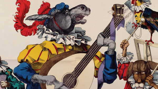 Extrait d'une illustration "les musiciens de Brême" de Frédéric Charles Wentzel, illustration de l'affiche de l'événement