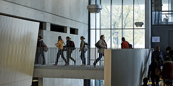 Vue intérieure de l'INSPÉ, campus de la Meinau | Crédit photo : INSPÉ